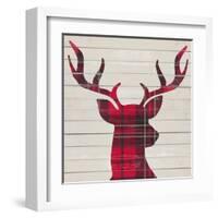 Plaid Christmas I-null-Framed Art Print