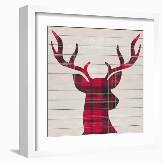 Plaid Christmas I-null-Framed Art Print