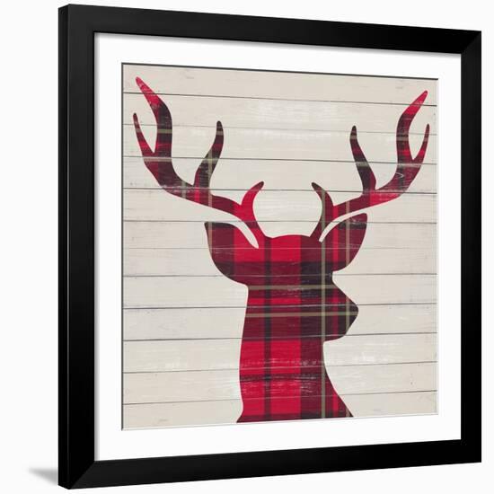 Plaid Christmas I-null-Framed Art Print