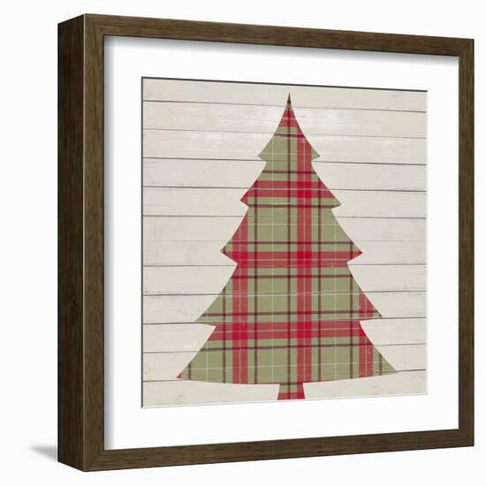 Plaid Christmas II-null-Framed Art Print