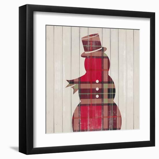 Plaid Christmas IV-null-Framed Art Print