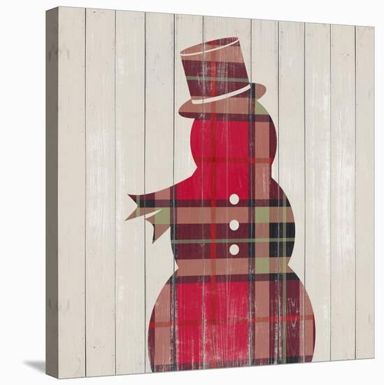 Plaid Christmas IV-null-Stretched Canvas