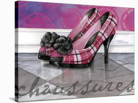 Plaid Heels-Fiona Stokes-Gilbert-Stretched Canvas