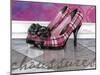 Plaid Heels-Fiona Stokes-Gilbert-Mounted Premium Giclee Print