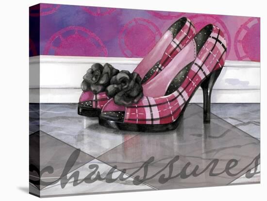 Plaid Heels-Fiona Stokes-Gilbert-Stretched Canvas