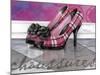 Plaid Heels-Fiona Stokes-Gilbert-Mounted Giclee Print