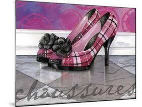 Plaid Heels-Fiona Stokes-Gilbert-Mounted Giclee Print