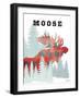 Plaid Moose-Tina Carlson-Framed Art Print