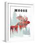 Plaid Moose-Tina Carlson-Framed Art Print