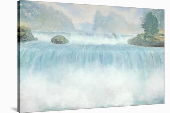 Plain Air Waterfall-Arnie Fisk-Stretched Canvas