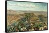 Plain of Esdraelon from Heights Above Nazareth, Israel-William Holman Hunt-Framed Stretched Canvas