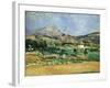 Plain of the Mount St. Victoire-Paul Cézanne-Framed Giclee Print