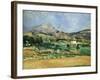 Plain of the Mount St. Victoire-Paul Cézanne-Framed Giclee Print