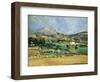 Plain of the Mount St. Victoire-Paul Cézanne-Framed Giclee Print