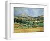 Plain of the Mount St. Victoire-Paul Cézanne-Framed Giclee Print