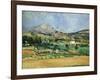 Plain of the Mount St. Victoire-Paul Cézanne-Framed Giclee Print