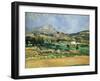 Plain of the Mount St. Victoire-Paul Cézanne-Framed Giclee Print