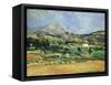 Plain of the Mount St. Victoire-Paul Cézanne-Framed Stretched Canvas