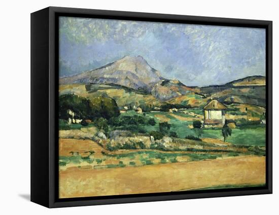 Plain of the Mount St. Victoire-Paul Cézanne-Framed Stretched Canvas