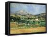 Plain of the Mount St. Victoire-Paul Cézanne-Framed Stretched Canvas