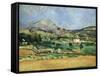 Plain of the Mount St. Victoire-Paul Cézanne-Framed Stretched Canvas