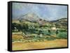 Plain of the Mount St. Victoire-Paul Cézanne-Framed Stretched Canvas