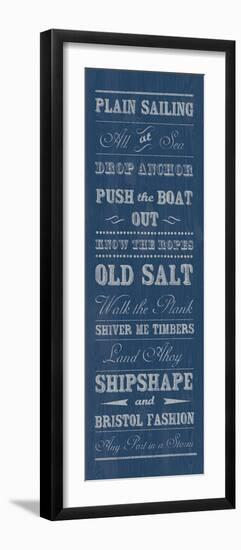 Plain Sailing-The Vintage Collection-Framed Giclee Print