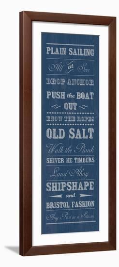 Plain Sailing-The Vintage Collection-Framed Giclee Print