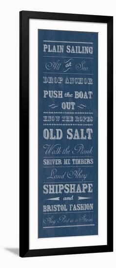 Plain Sailing-The Vintage Collection-Framed Giclee Print