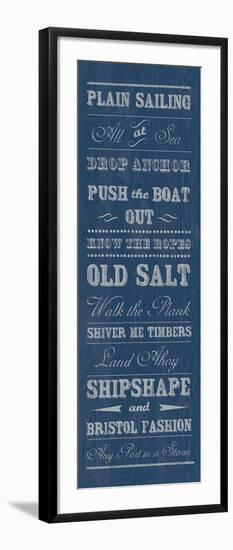 Plain Sailing-The Vintage Collection-Framed Art Print