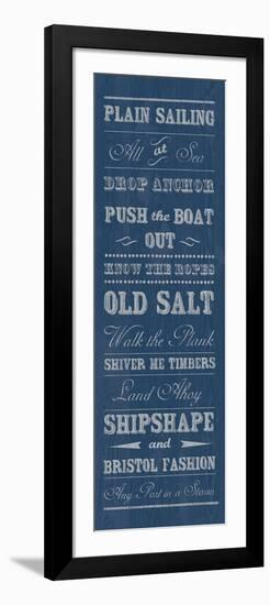 Plain Sailing-The Vintage Collection-Framed Art Print