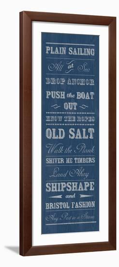 Plain Sailing-The Vintage Collection-Framed Art Print