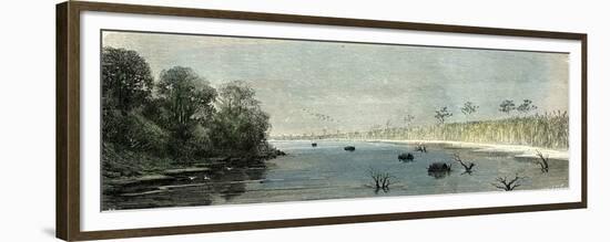 Plaines of Sacrement 1869, Peru-null-Framed Premium Giclee Print