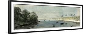 Plaines of Sacrement 1869, Peru-null-Framed Premium Giclee Print