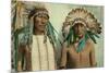 Plains Indian Chiefs, Two Lodge, Long Bear-null-Mounted Premium Giclee Print