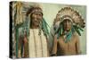 Plains Indian Chiefs, Two Lodge, Long Bear-null-Stretched Canvas