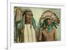 Plains Indian Chiefs, Two Lodge, Long Bear-null-Framed Art Print