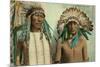 Plains Indian Chiefs, Two Lodge, Long Bear-null-Mounted Art Print