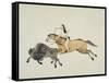 Plains Indian Equipment for the Buffalo Hunt-Kills Two-Framed Stretched Canvas