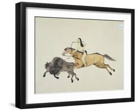 Plains Indian Equipment for the Buffalo Hunt-Kills Two-Framed Giclee Print