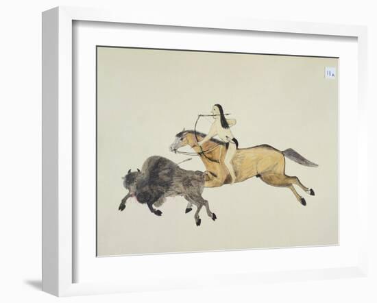 Plains Indian Equipment for the Buffalo Hunt-Kills Two-Framed Giclee Print