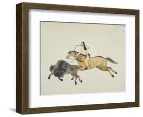 Plains Indian Equipment for the Buffalo Hunt-Kills Two-Framed Giclee Print