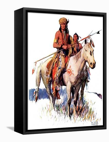 "Plains Indians,"March 3, 1934-William Henry Dethlef Koerner-Framed Stretched Canvas
