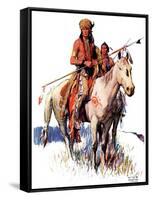 "Plains Indians,"March 3, 1934-William Henry Dethlef Koerner-Framed Stretched Canvas