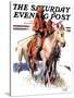 "Plains Indians," Saturday Evening Post Cover, March 3, 1934-William Henry Dethlef Koerner-Stretched Canvas