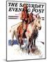 "Plains Indians," Saturday Evening Post Cover, March 3, 1934-William Henry Dethlef Koerner-Mounted Giclee Print