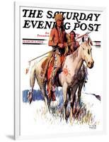 "Plains Indians," Saturday Evening Post Cover, March 3, 1934-William Henry Dethlef Koerner-Framed Giclee Print