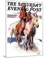 "Plains Indians," Saturday Evening Post Cover, March 3, 1934-William Henry Dethlef Koerner-Mounted Giclee Print