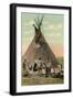 Plains Indians Tepee-null-Framed Art Print