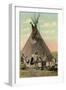 Plains Indians Tepee-null-Framed Art Print